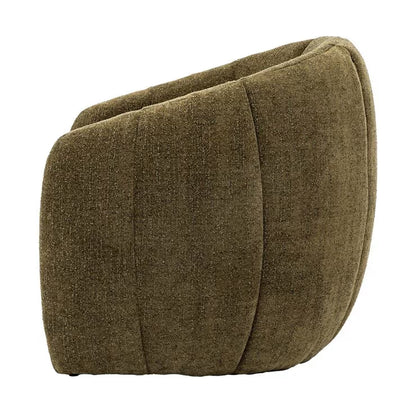 Atella Moss Green Bouclé Tub Chair
