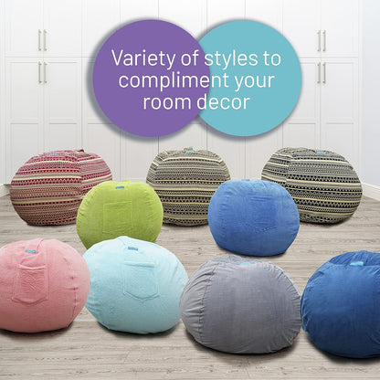 Stuffed Animal Storage Bean Bag Chair - Kids & Teens