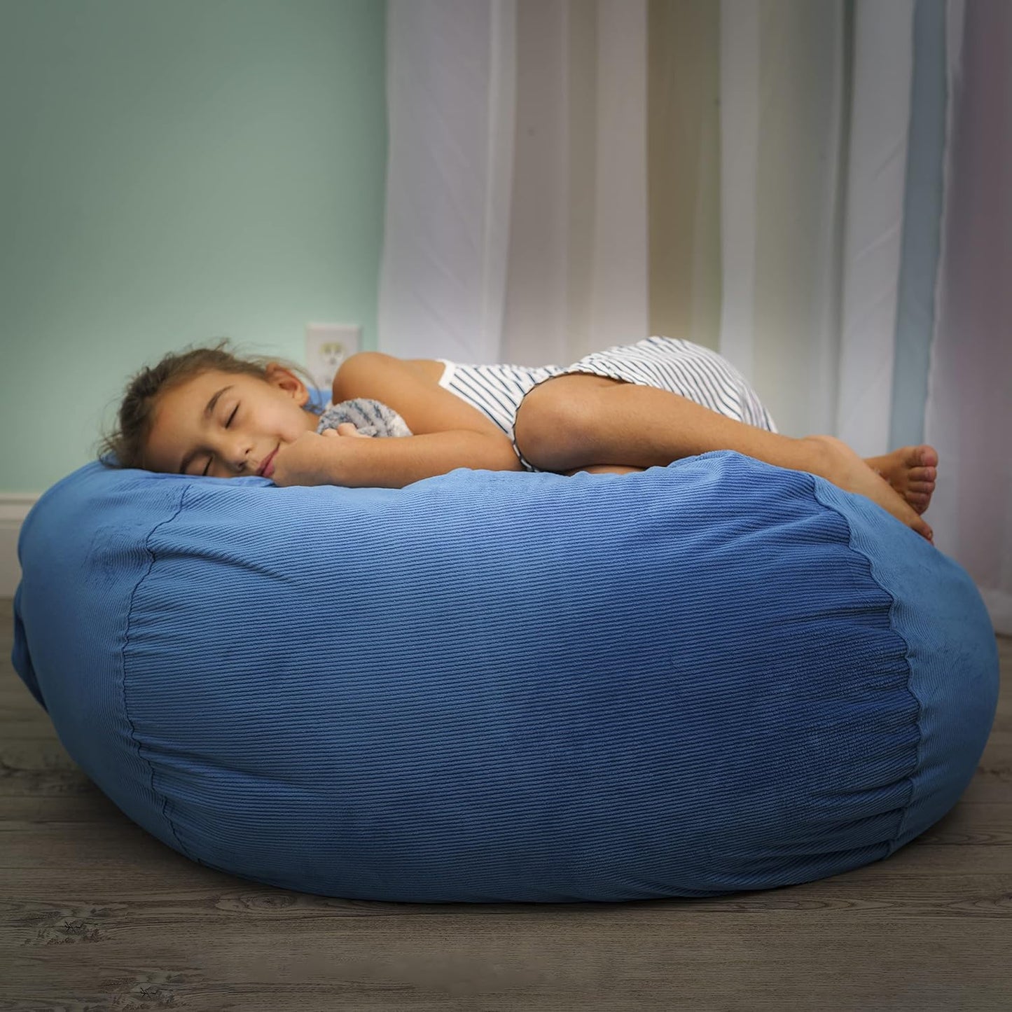 Stuffed Animal Storage Bean Bag Chair - Kids & Teens